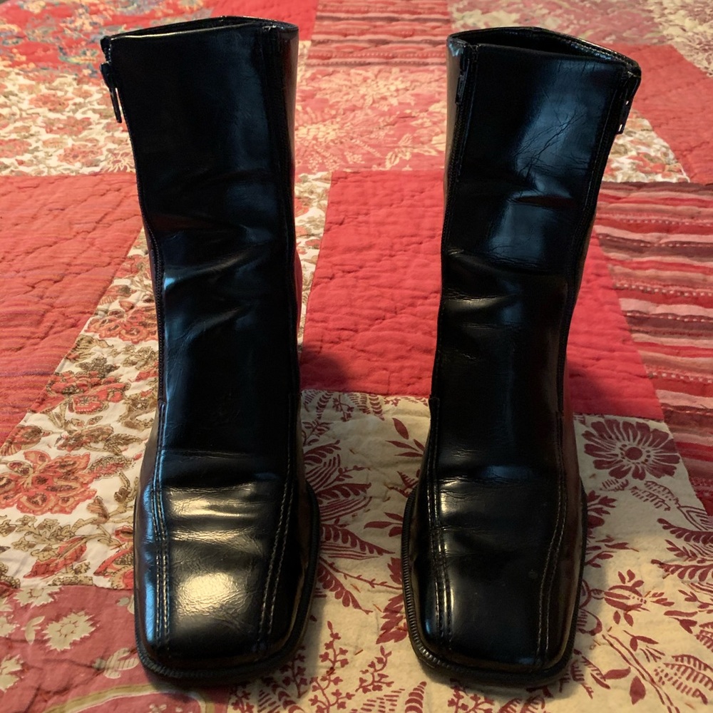Franco Sarto Black Boots- Size 8